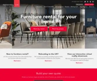 Roomservicebycort.com(Furniture Rental & Home Furniture Hire UK) Screenshot