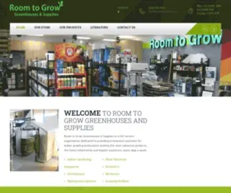 Roomtogrowav.com(Room To Grow Greenhouses and Supplies) Screenshot