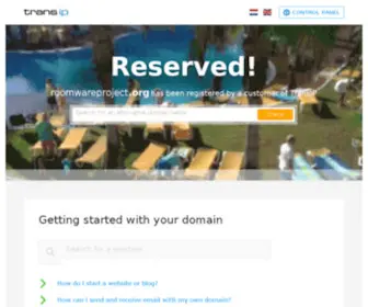 Roomwareproject.org(Reserved domain) Screenshot