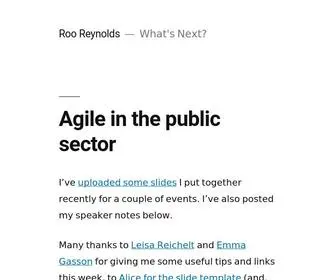 Rooreynolds.com(What's Next) Screenshot