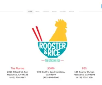 Roosterandrice.com(Rooster & Rice) Screenshot