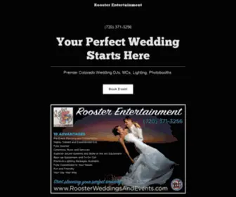 Roosterweddingsandevents.com(Colorado Wedding DJ) Screenshot