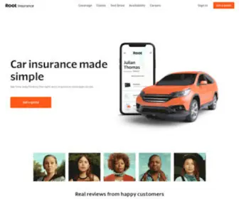 Root.com(Root® Insurance) Screenshot
