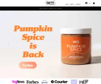 Rootedlifefoods.com(Adaptogenic Nut Butter) Screenshot