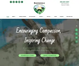 Rooterville.org(Rooterville Animal Sanctuary) Screenshot