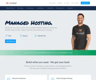 Rootpal.com(Managed Web Hosting & Custom Solutions) Screenshot