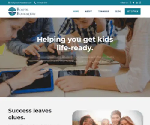 Roots-Education.com(Training & Coaching) Screenshot