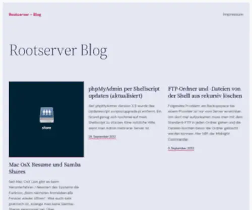 Rootserver-Blog.de(CLICKPRESS Internetagentur) Screenshot