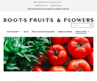 Rootsfruitsandflowers.com(Roots, Fruits & Flowers) Screenshot