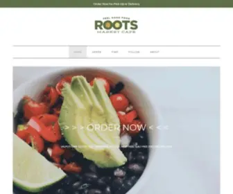 Rootsjuicecafe.com(Roots Market Cafe) Screenshot