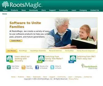 Rootsmagic.com(RootsMagic Family Tree Software) Screenshot
