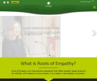 Rootsofempathy.org(Roots of Empathy) Screenshot