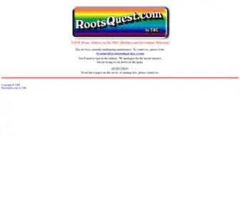 Rootsquest.com(A Single Source For All Your Web Site Needs) Screenshot