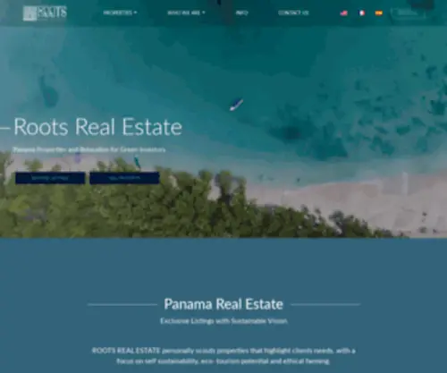 Rootsrealestatepanama.com(Panama Real Estate) Screenshot