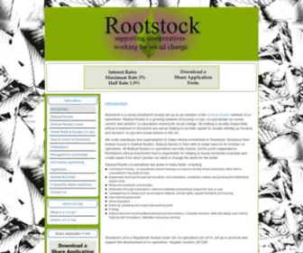 Rootstock.org.uk(Social investment) Screenshot