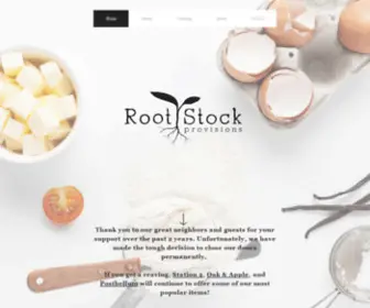 Rootstockprovisions.com(Breakfast) Screenshot