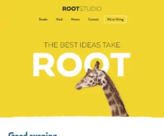 Rootstudio.co.uk(Award-winning creative agency) Screenshot