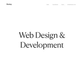 Rootsy.co.uk(Freelance Web Designer & Developer) Screenshot