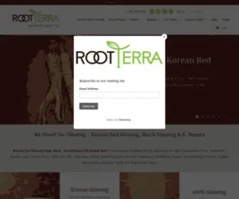 Rootterra.com(Best Korean Ginseng) Screenshot
