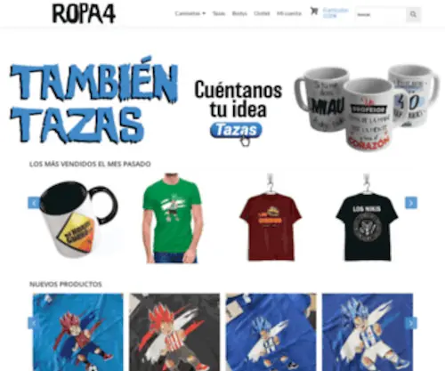 Ropa4.com(Tu tienda de camisetas divertidas) Screenshot