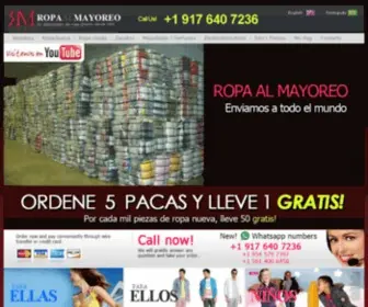 Ropaalmayoreo.com(Ropa al mayor directamente desde USA) Screenshot