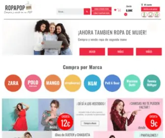 Ropapop.com(Compra Ropa de Segunda MANO de mujer y Vende Online) Screenshot