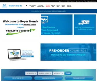 Roperhonda.com(Roper Honda) Screenshot
