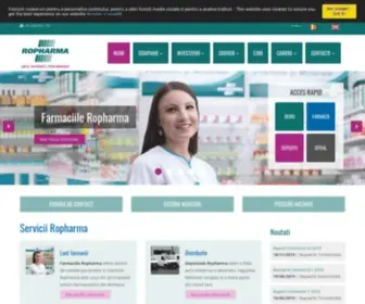 Ropharma.ro(Ropharma functioneaza dupa un model de business integrat respectiv) Screenshot