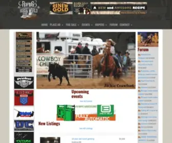 RopinghorseWorld.com(Roping Horse World) Screenshot