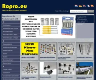 Ropro.eu(Ropro Specialist in Afstandhouders & Bevestigingsmateriaal) Screenshot