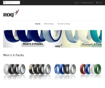 Roqaction.com(ROQ Silicone Rings) Screenshot