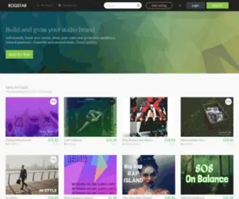 RoqStaraudio.com(We help creators to sell sample packs) Screenshot