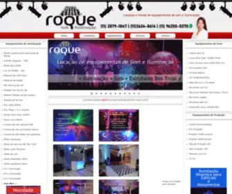 Roquesomeiluminacao.com.br(Roque Som e Ilumina) Screenshot