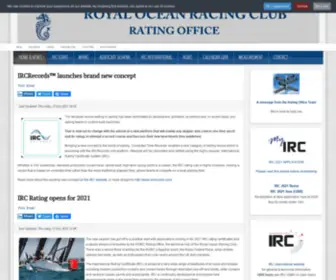 Rorcrating.com(RORC Rating Office) Screenshot