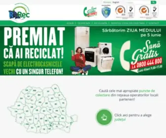 Rorec.ro(Asociația Română pentru Reciclare) Screenshot