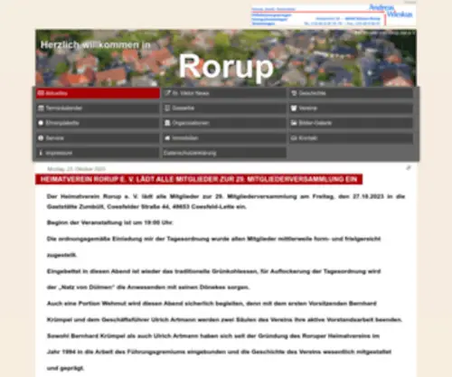 Rorup.net(Dülmen) Screenshot