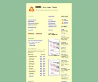 Rorweb.com(Structured Feeds) Screenshot