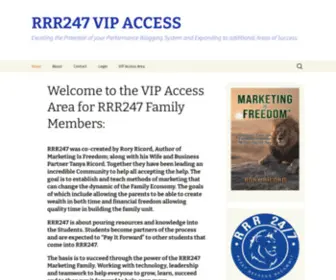 Rory7.com(The VIP Access Area for RRR247 Family Members) Screenshot