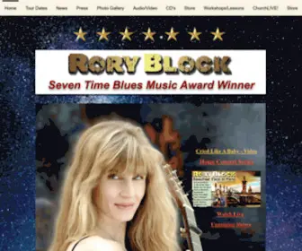 Roryblock.com(Rory Block) Screenshot