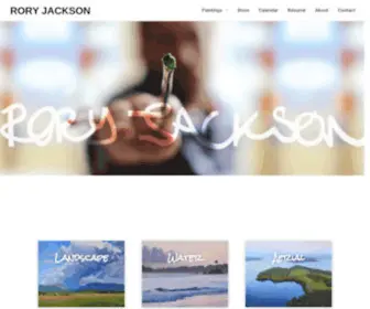 Roryjacksonart.com(Vermont Artist) Screenshot