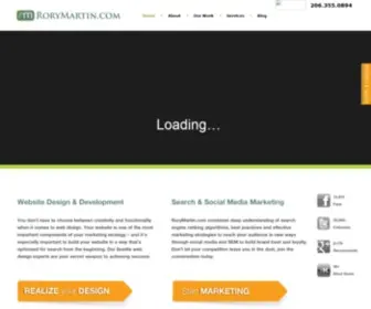 Rorymartin.com(Seattle Web Design) Screenshot