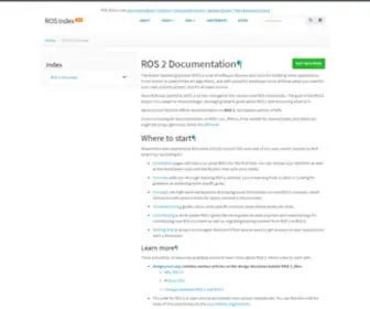 Ros2.org(ROS 2) Screenshot