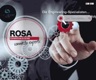 Rosa-AG.de(Connects experts) Screenshot