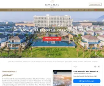 Rosaalbaresort.com(Rosa Alba Resort & Villas Tuy Hoa) Screenshot