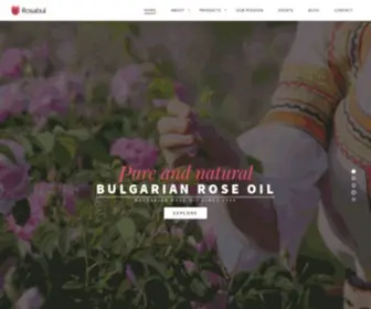 Rosabul.com(Bulgarian rose oil) Screenshot