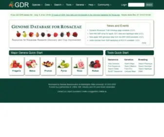 Rosaceae.org(GDR) Screenshot