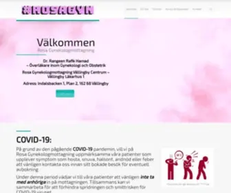 Rosagynekologmottagning.se(Rosa Gynekologmottagning) Screenshot