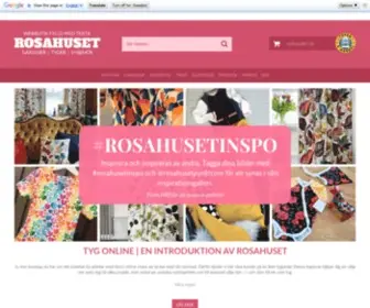 Rosahuset.com(Tyg online) Screenshot