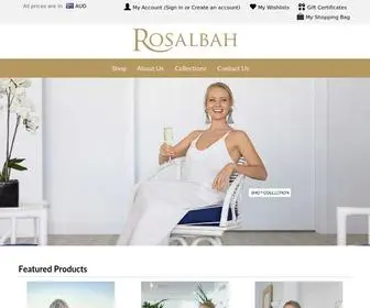 Rosalbah.com(Silk Loungewear) Screenshot