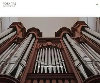 Rosales.com(Rosales Organ Builders) Screenshot